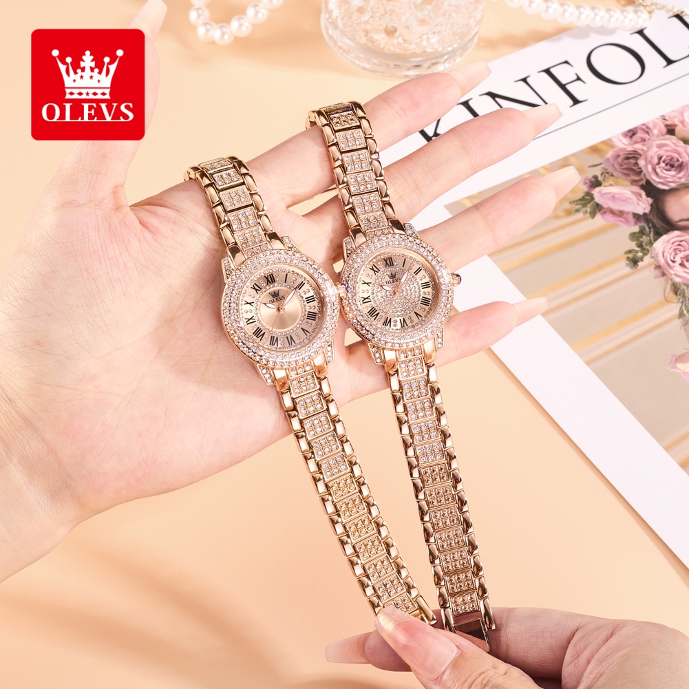 Luxury Watch Quartz - OLEVS Jam Tangan Wanita Mewah Model