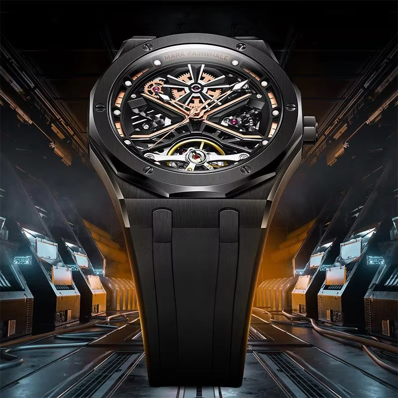 Automatic Pilot Watch - Mark Fairwhal Jam Tangan Tourbillon Fashion