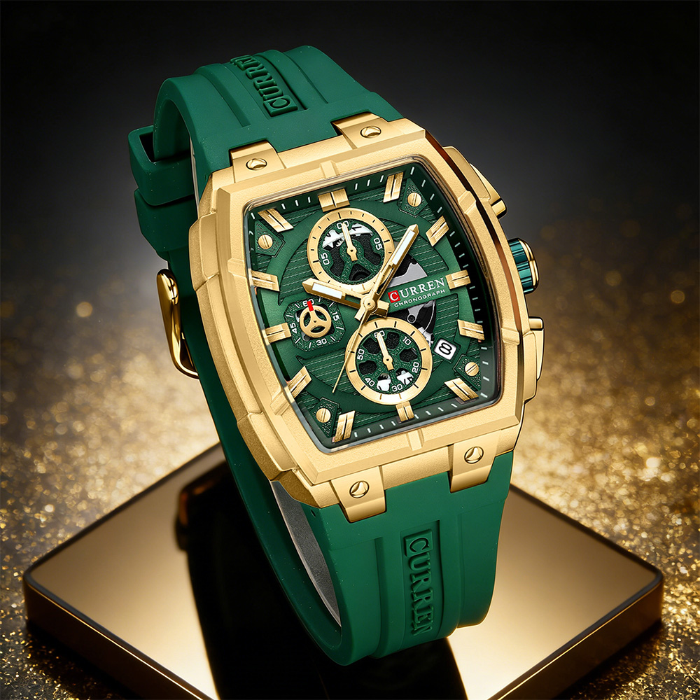Luxury Watch With Bracelet - Jam Tangan Mewah Vintage CURREN untuk