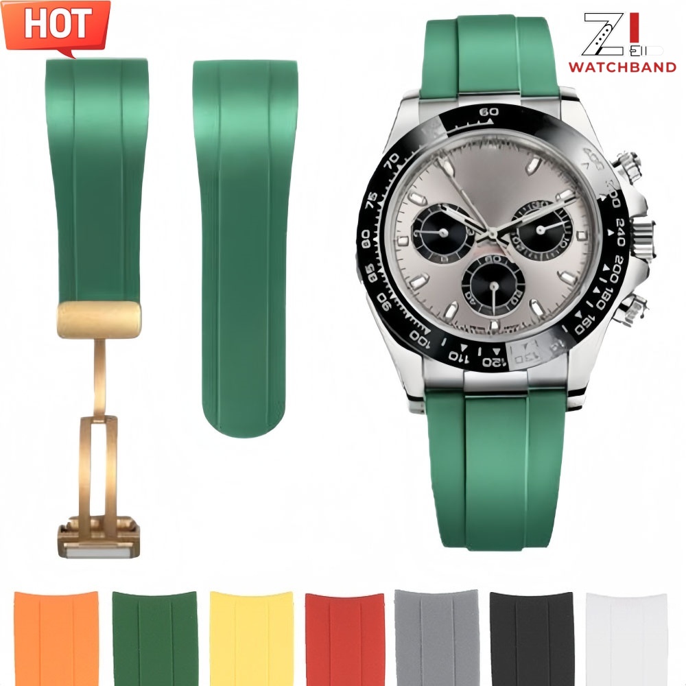 Luxury Watch Rolex - Untuk Rolex 22mm Tali Karet Submariner