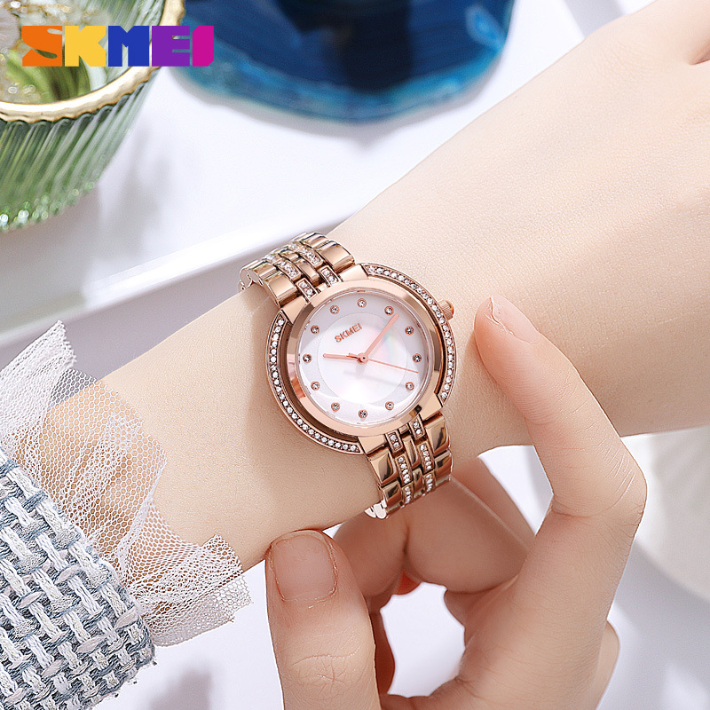 Luxury Watch With Bracelet - Jam Tangan Kuarsa Gelang Wanita Jam