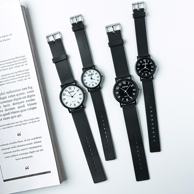 Luxury Watch Quartz - Jam Tangan Hitam Sederhana Jam Tangan