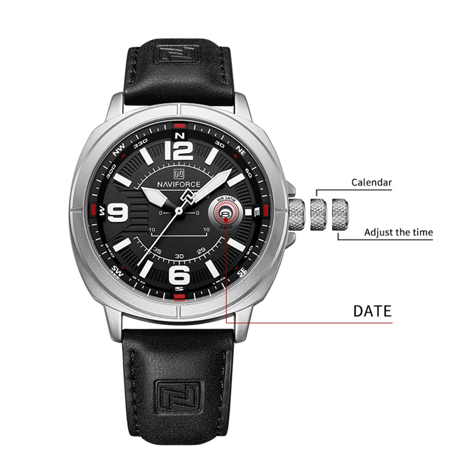 NAVIFORCE Jam Tangan Pria Berk - Field Watch Military ulasan dan harga