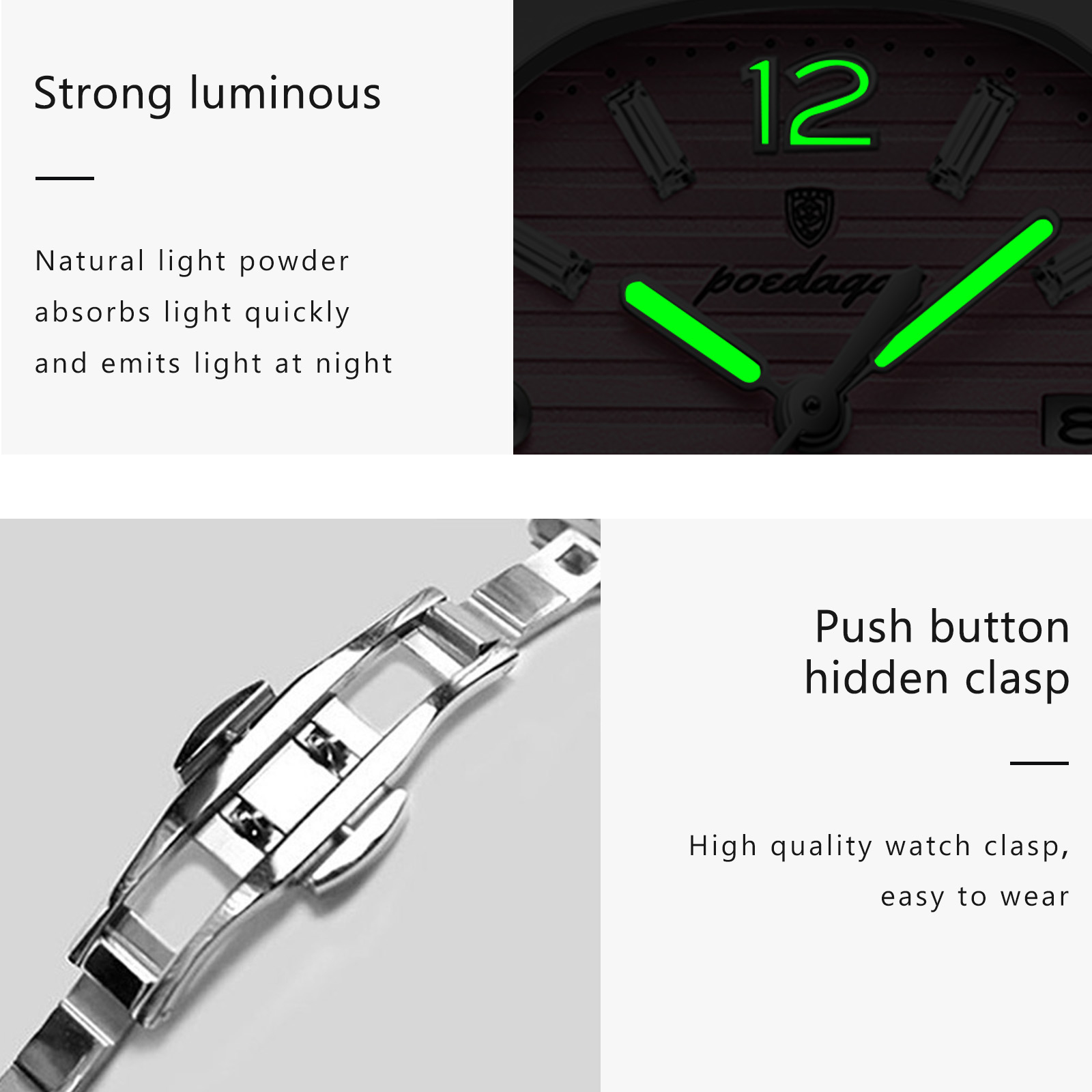 Jam Tangan Wanita POEDAGAR Squ - Luxury Watch Square ulasan dan harga