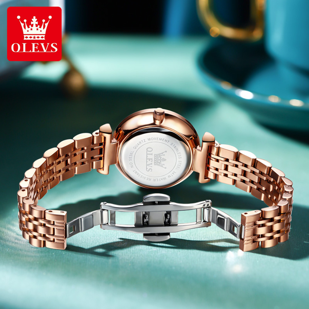 Jam Tangan Wanita OLEVS 5536 M - Luxury Watch Quartz ulasan dan harga