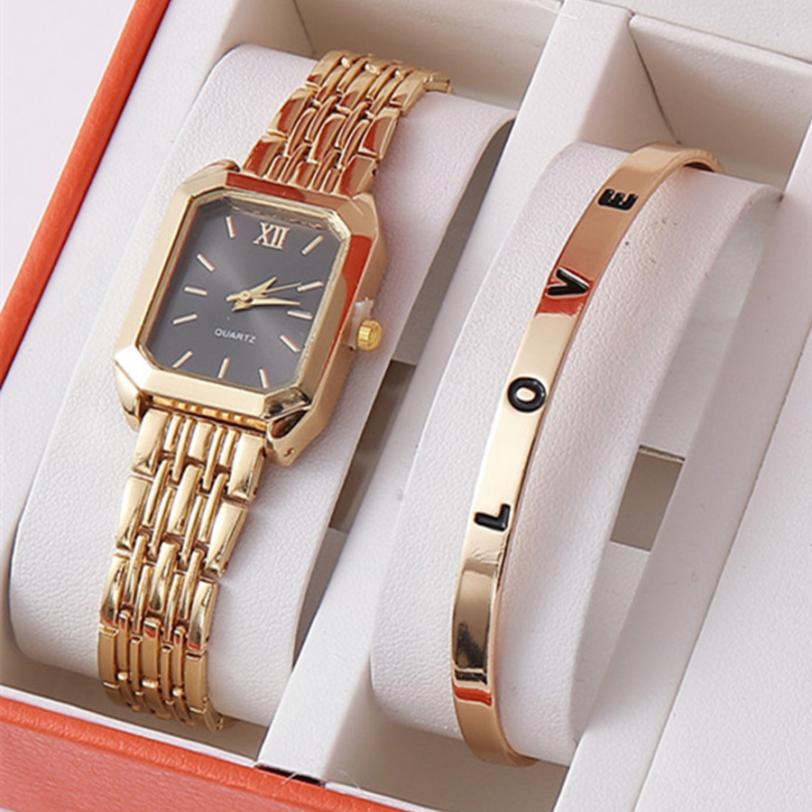 Jam Tangan Quartz Wanita Mewah - Luxury Watch Square ulasan dan harga