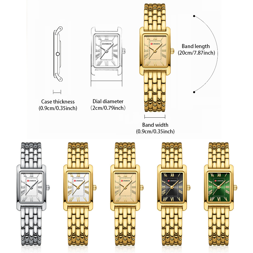 CURREN Jam Tangan Wanita Mewah - Luxury Watch Square ulasan dan harga