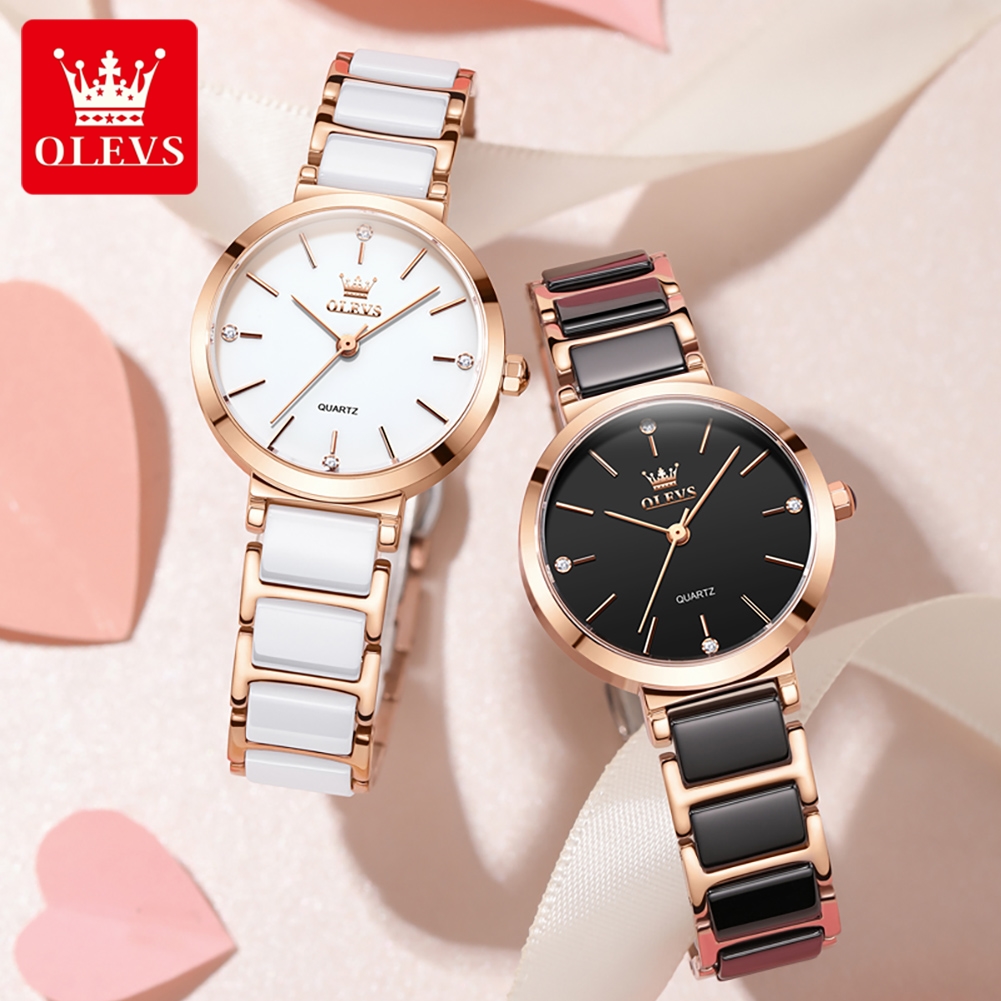 Jam Tangan Wanita OLEVS 5877 M - Luxury Watch With Bracelet ulasan dan harga