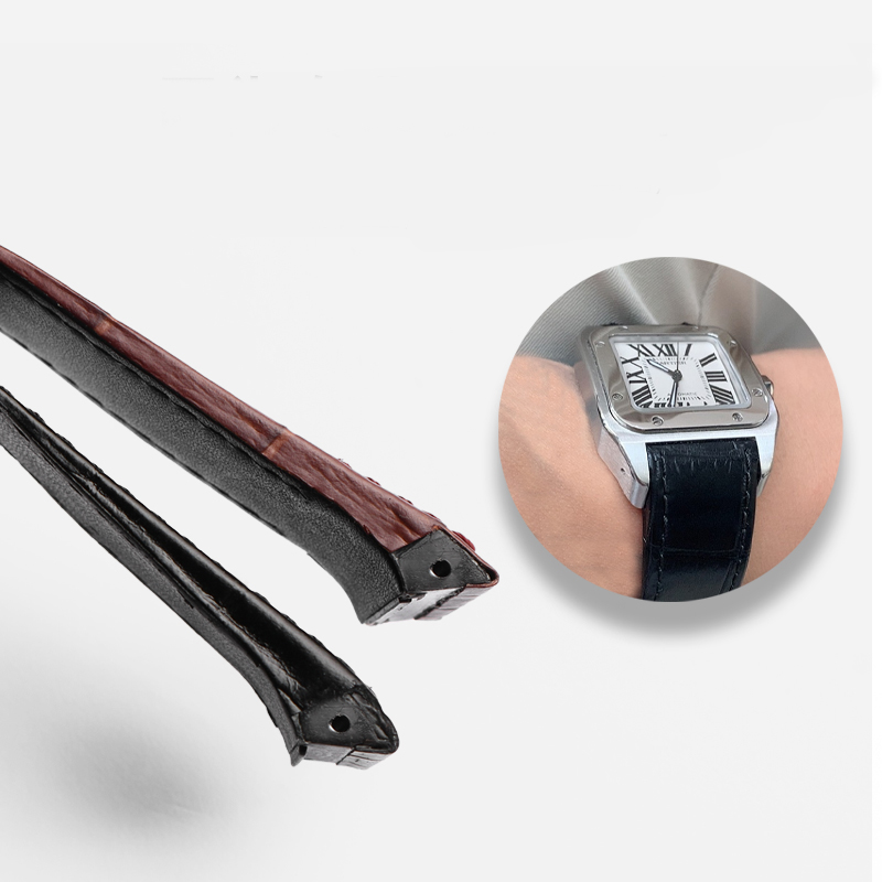 Tali jam kulit sapi kualitas t - Cartier Watch Santos ulasan dan harga