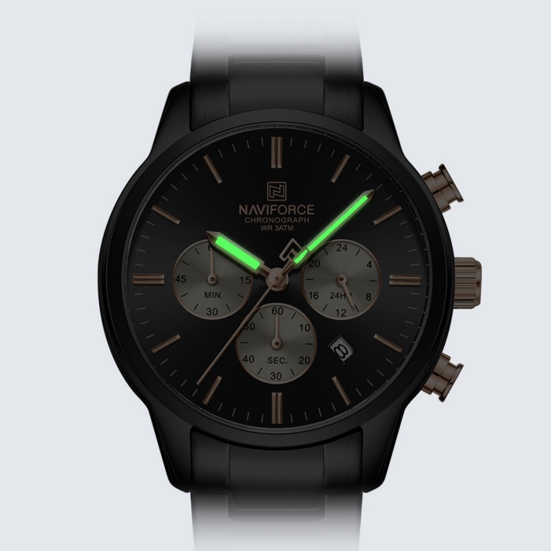Jam Tangan Pria NAVIFORCE Quar - Luxury Watch With Bracelet ulasan dan harga
