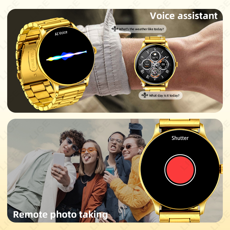 Jam Tangan Pintar Mewah Emas B - Luxury Watch Korea ulasan dan harga