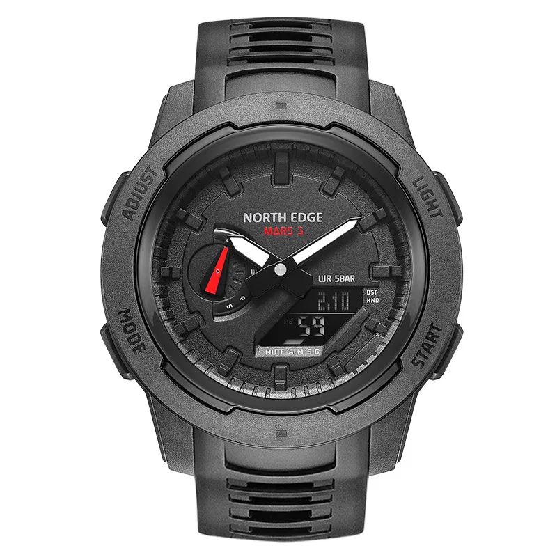NORTH EDGE Mars 3 Jam Tangan M - Field Watch Military ulasan dan harga