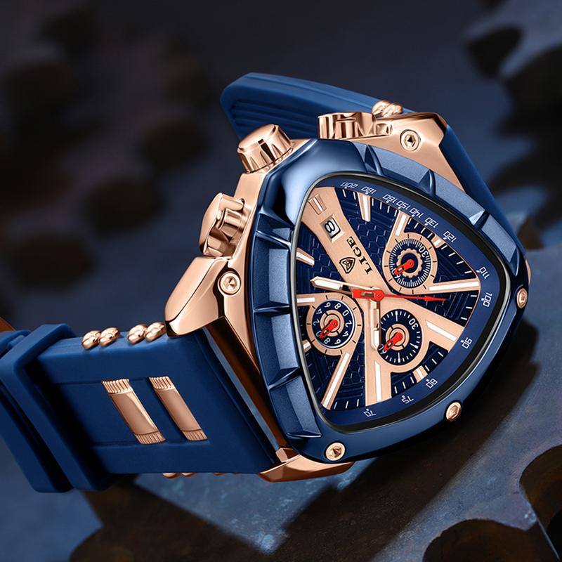 LIGE Jam Tangan Pria Kuarsa Mo - Watch Triangle Luxury ulasan dan harga