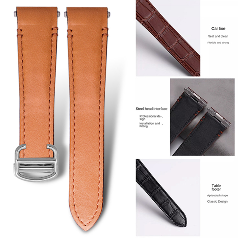 Tali Jam Tangan Kulit Sapi 21M - Cartier Watch Santos ulasan dan harga