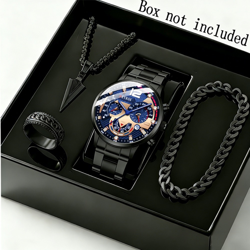 4pcs/set Set Jam Tangan Pria d - Watch Triangle Luxury ulasan dan harga