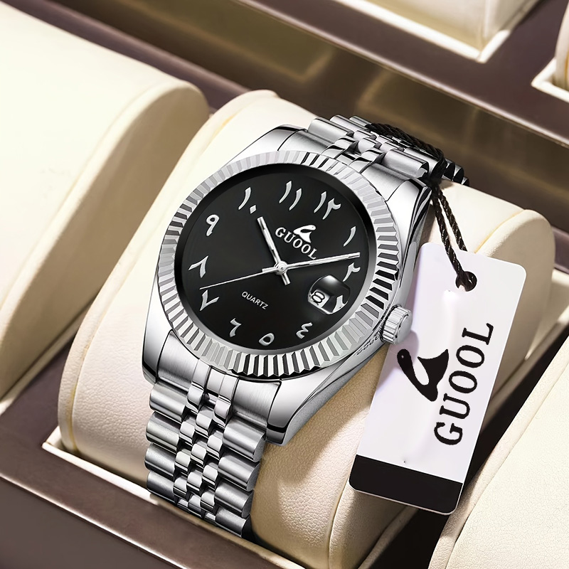 Jam Tangan Pria Baja Tahan Kar - Luxury Watch Arabic ulasan dan harga