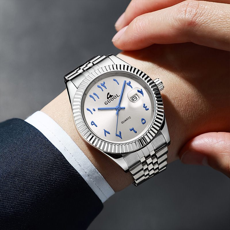 Jam Tangan Pria Baja Tahan Kar - Luxury Watch Arabic ulasan dan harga