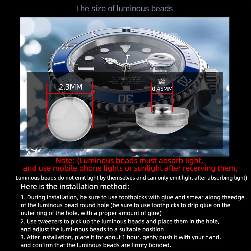 2.3X0.45Mm Pip Bercahaya untuk - Luxury Watch Rolex ulasan dan harga