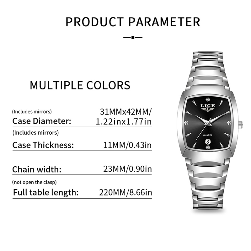 LIGE Jam Tangan Wanita Bisnis  - Luxury Watch With Bracelet ulasan dan harga