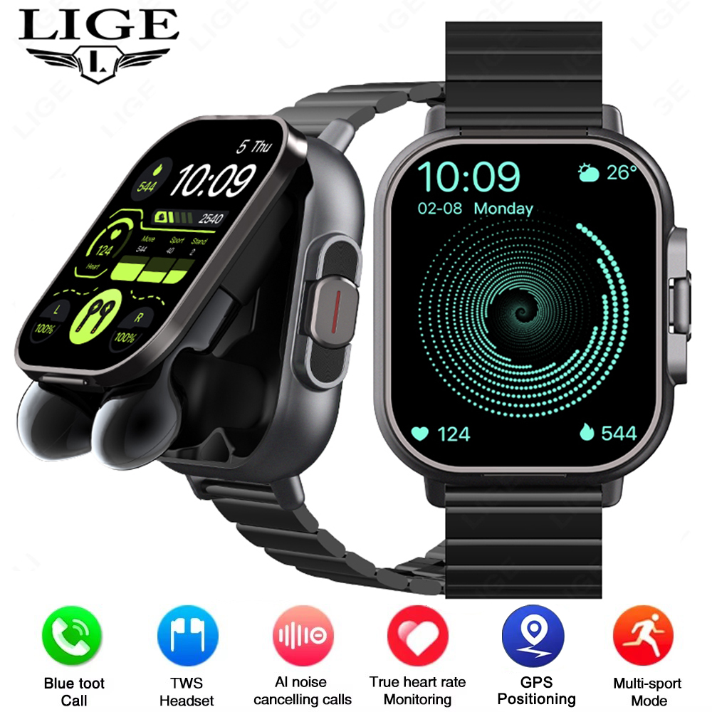 TWS 2in 1 Jam Tangan Pintar de - Luxury Watch Korea ulasan dan harga