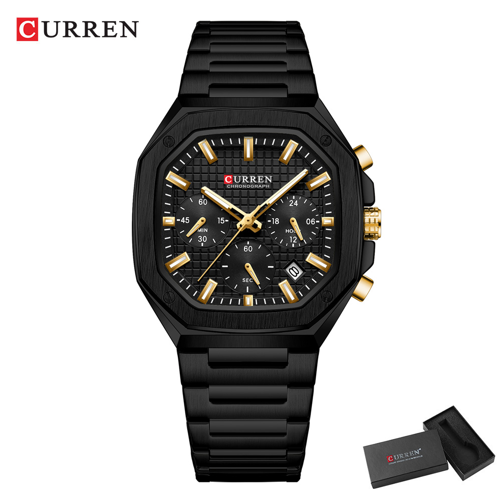 CURREN Jam Tangan Chrono Perse - Luxury Watch With Bracelet ulasan dan harga