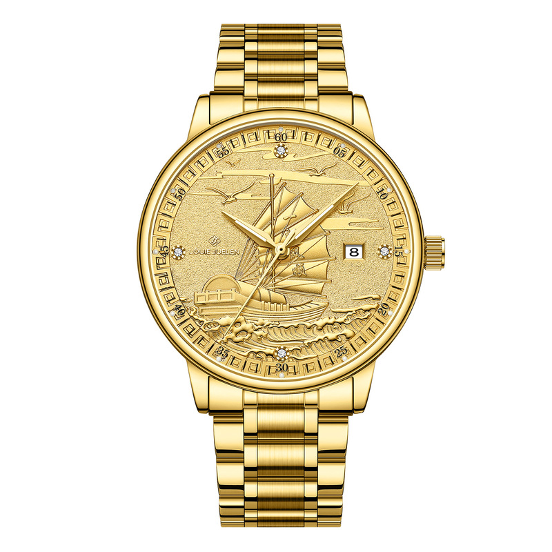 Louis Jourdain Jam Tangan Pria - Luxury Watch Gold ulasan dan harga