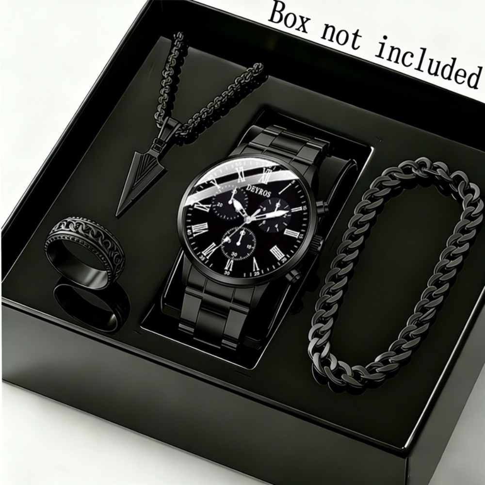 4pcs/set Set Jam Tangan Pria d - Watch Triangle Luxury ulasan dan harga