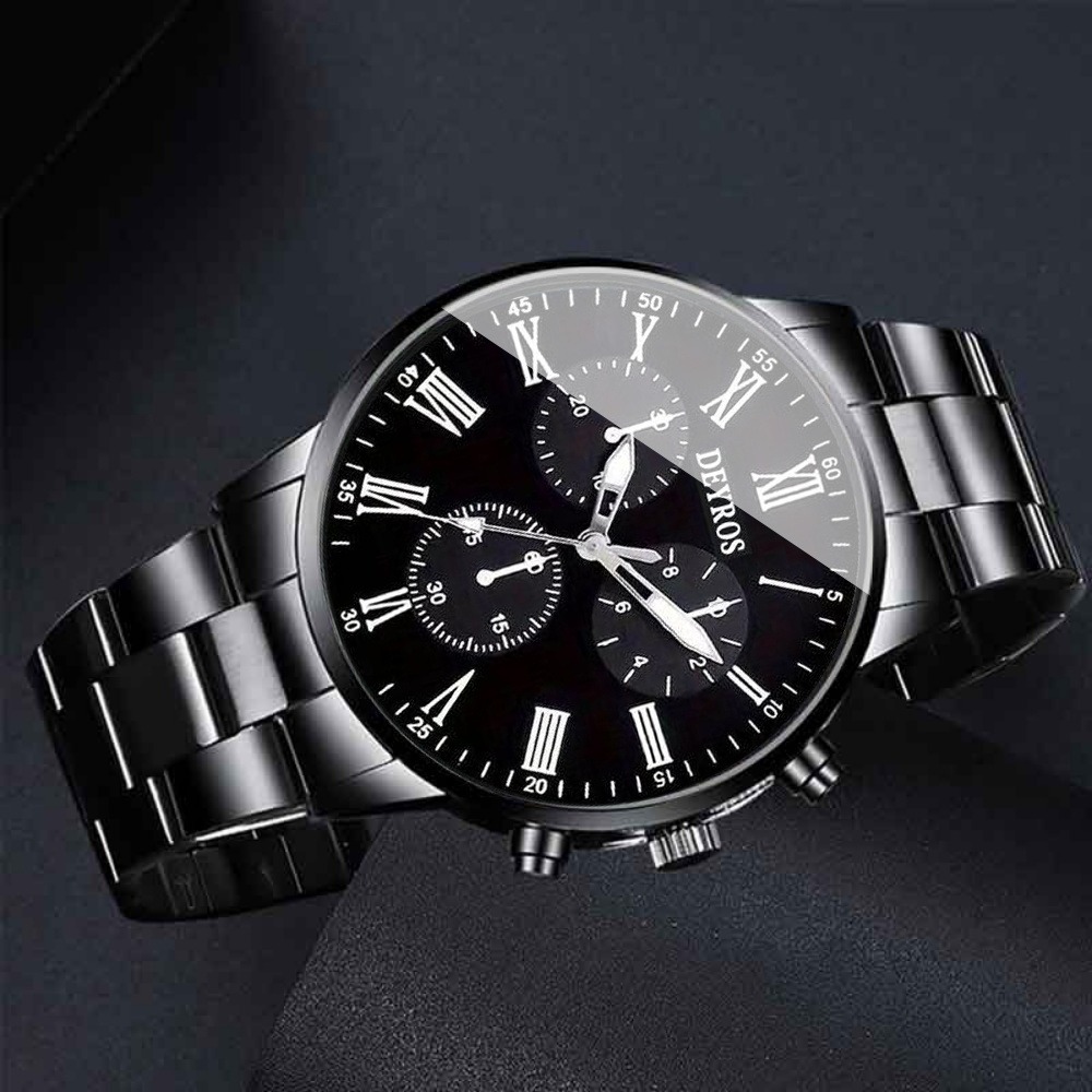 4pcs/set Set Jam Tangan Pria d - Watch Triangle Luxury ulasan dan harga