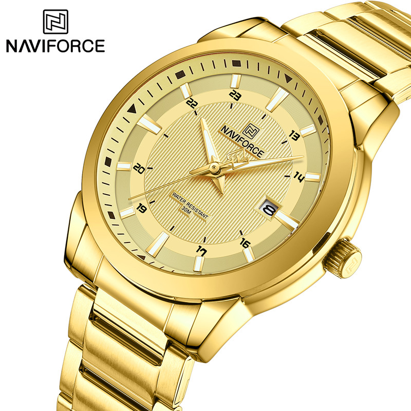 NAVIFORCE jam tangan kuarsa un - Luxury Watch Green Dial ulasan dan harga