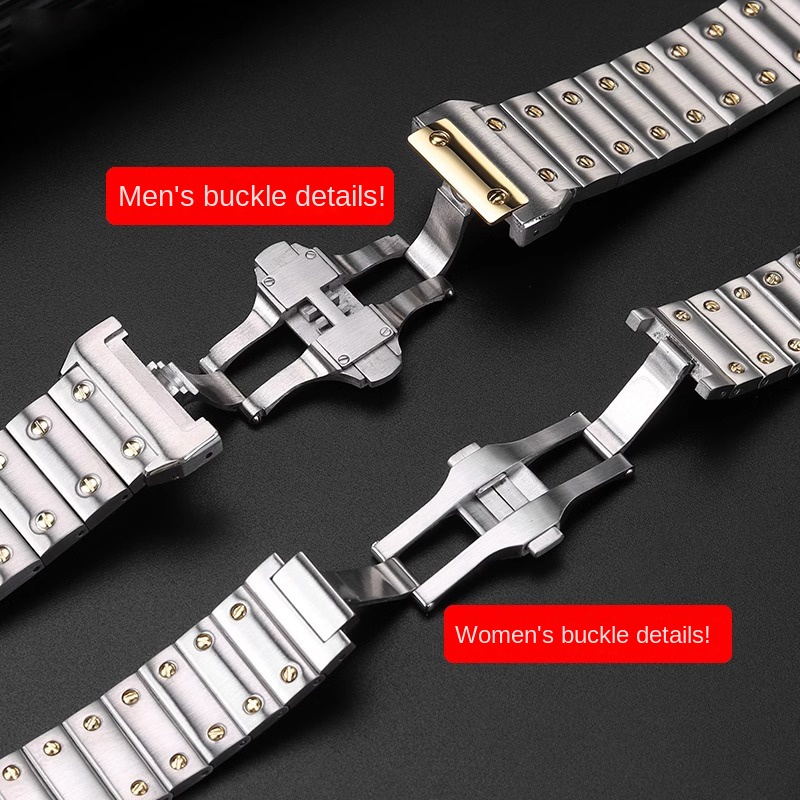 Tali Baja Tahan Karat Padat 20 - Cartier Watch Santos ulasan dan harga