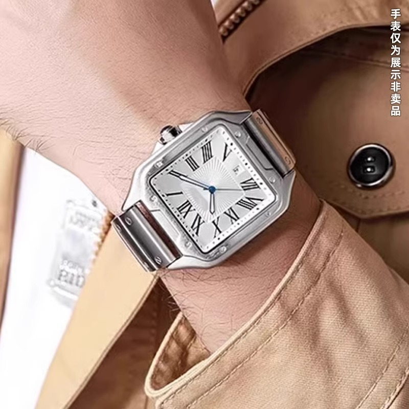 Tali Baja Tahan Karat Padat 20 - Cartier Watch Santos ulasan dan harga