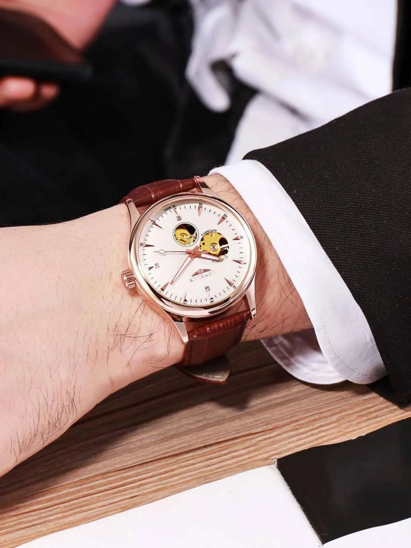 Jam Tangan Otomatis LONGLUX Ga - Luxury Watch Arabic ulasan dan harga